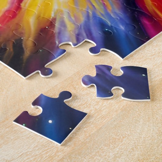 Retro-Babyblase im Weltraum innerhalb der Milchstr Puzzle (Seite)