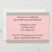 Retro Babydusche der 50er Jahre Einladung (Rückseite)