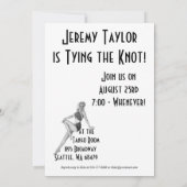 Retro Bachelor Party Einladungen (Rückseite)