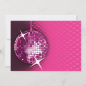 Retro Bachelorette Disco Party Einladung (Rückseite)