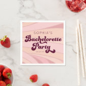 Retro Bachelorette Napkins Serviette (Beispiel)