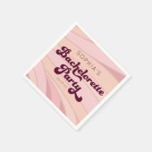 Retro Bachelorette Napkins Serviette (Ecke)