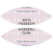RETRO BACHELORETTE WEEKEND CLUB PINK ORANGE DATE FOOTBALL (Paneele)