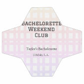 RETRO BACHELORETTE WEEKEND CLUB PINK ORANGE DATE FUßBALL (Flach)