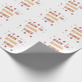 Retro Back To School Stimmung Benutzerdefiniert Gr Geschenkpapier (Ecke)