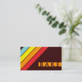 Retro BACKEN Sie Visitenkarte (Stehend Vorderseite)