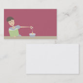 Retro Backen, welches die Frau bricht Eigeschäft Visitenkarte (Vorne/Hinten)