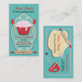 Retro Bäckerei-Visitenkarten Visitenkarte (Vorne/Hinten)