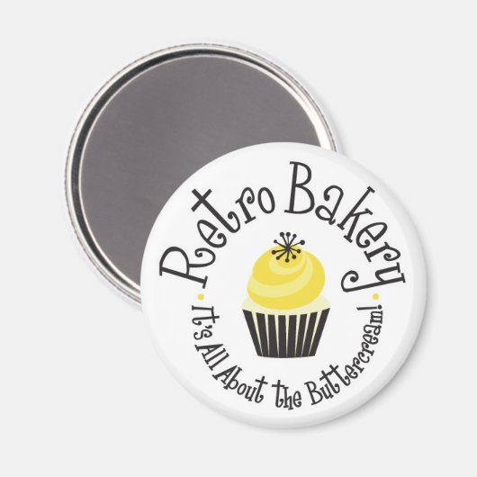 Retro Bäckereimagnete! Magnet (Vorderseite/Rückseite)