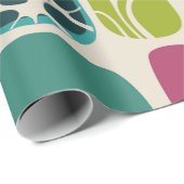 Retro background, illustrationmid,century,modern,p geschenkpapier (Rolleneckpunkt)