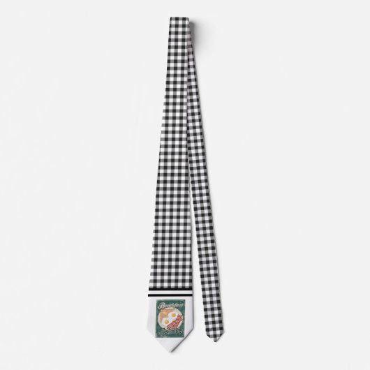 Retro Bacon & Eggs Necktie Krawatte (Vorderseite)