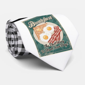 Retro Bacon & Eggs Necktie Krawatte
