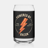 Retro Bacon Lover Funny Food Design mit Blitz Dosenglas (Vorderseite)