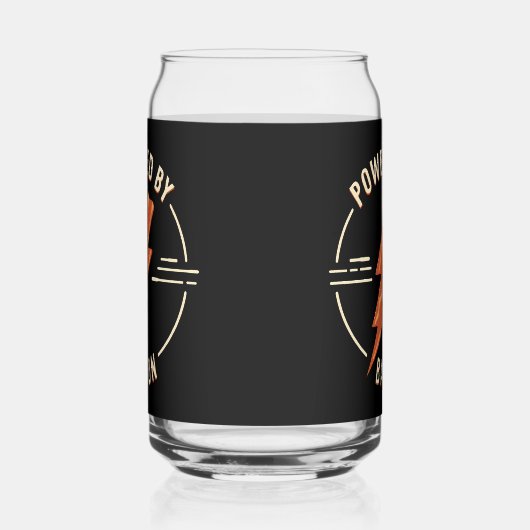 Retro Bacon Lover Funny Food Design mit Blitz Dosenglas (Rechts)