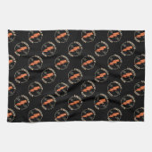 Retro Bacon Lover Funny Food Design mit Blitz Geschirrtuch (Horizontal)