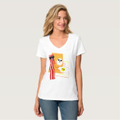 Retro Bacon und Eier T-Shirt (Vorderseite Vollansicht)