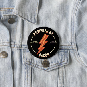 Retro-Baconliebhaber lustiges Food-Design mit Blit Button