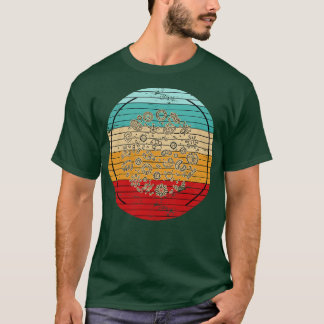 Retro Bacteria Gift Mikroorganismus Biologie T-Shirt