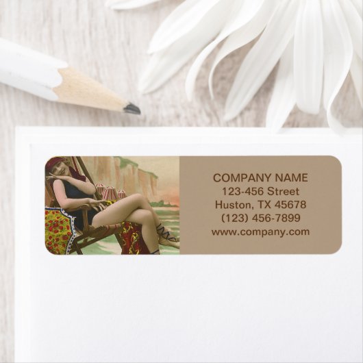 Retro-Badeanzug Beauty-Solarium (Insitu)