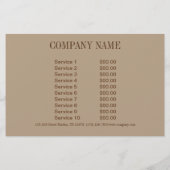 Retro-Badeanzug Beauty-Solarium Flyer (Hinten)