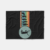 Retro Badminton Evolution Shuttle Vintage Badminto Fleecedecke (Vorderseite (Horizontal))