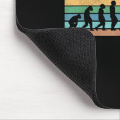 Retro Badminton Evolution Shuttle Vintage Badminto Mousepad (Ecke)