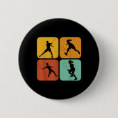 Retro Badminton I Racket I Shuttle I Badminton  Button (Vorderseite)