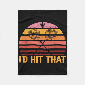 Retro Badminton-Id hat das Fleecedecke