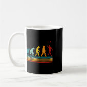 Retro Badminton mit Shuttle Evolution Darwin  Kaffeetasse (Links)