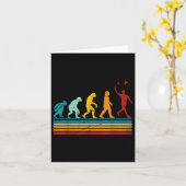Retro Badminton mit Shuttle-Evolution Darwin Karte (Gelbe Blume)