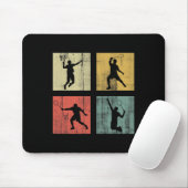 Retro Badminton Mousepad (Mit Mouse)