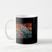 Retro Badminton Racket Team - Vintages Spiel Kaffeetasse (Links)