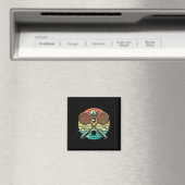 Retro Badminton Shuttle Racket Magnet (In Situ (Geschirrspüler))