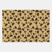 Retro Badminton Shuttlecock Muster Geschenkpapier Set (Vorderseite 2)