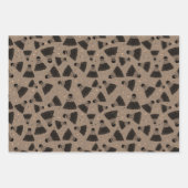 Retro Badminton Shuttlecock Muster Geschenkpapier Set (Vorderseite)