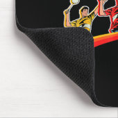 Retro Badminton Sport Spieler Shuttle  Mousepad (Ecke)