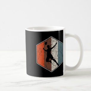 Retro Badminton Tennis Player Vintag Sports Kaffeetasse