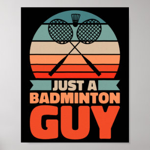 Retro Badminton - Vintager Shuttleservice nur ein  Poster