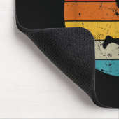 Retro-Badmintonliebhaber  Mousepad (Ecke)