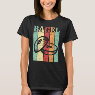 Retro Bagels Food Feinschmecker Brot Jüdisch T-Shirt