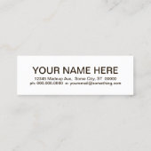 Retro-BAGELS Mini Visitenkarte (Rückseite)