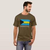Retro Bahamas-Flaggen-T - Shirt (Vorne ganz)