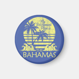 Retro Bahamas Magnet Urlaub Kreuzfahrt Vintage Str