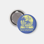 Retro Bahamas Magnet Urlaub Kreuzfahrt Vintager St (Vorderseite/Rückseite)
