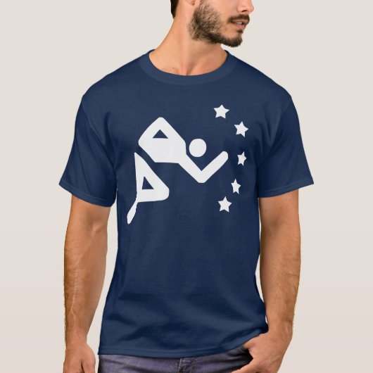 Retro Bahn-Stern T-Shirt (Vorderseite)
