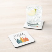 Retro Bahrain Getränkeuntersetzer (Rechte Seite)