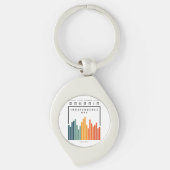 Retro Bahrain Schlüsselanhänger (Vorderseite)