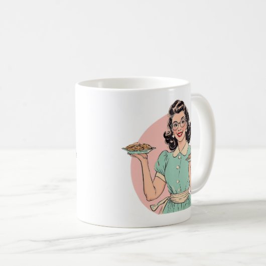Retro Baker Lady Tasse (VorderseiteRechts)