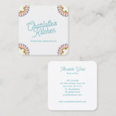 Retro-Baker Quadratische Visitenkarte (Vorne/Hinten)