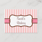 Retro Bakery Business Cards Visitenkarte (Vorderseite)